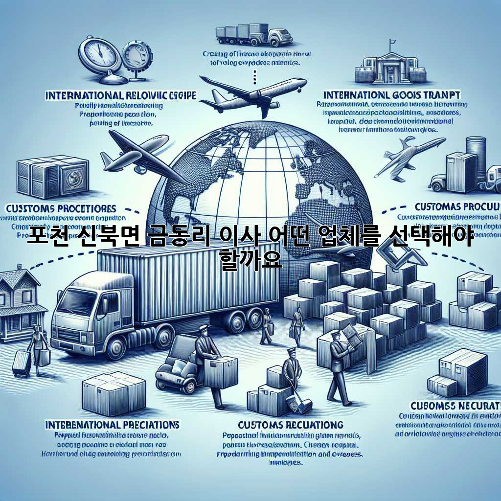 포천 신북면 금동리 이사, 어떤 업체를 선택해야 할까요?