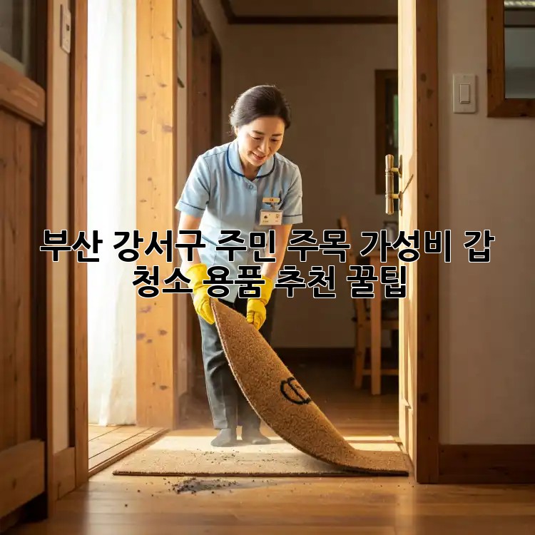 ✨ 부산 강서구 주민 주목! 가성비 갑 청소 용품 추천 꿀팁 🍯