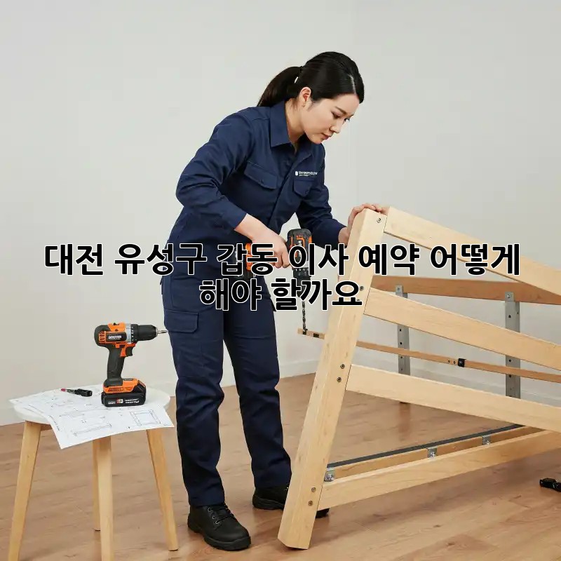 대전 유성구 갑동 이사 예약, 어떻게 해야 할까요?