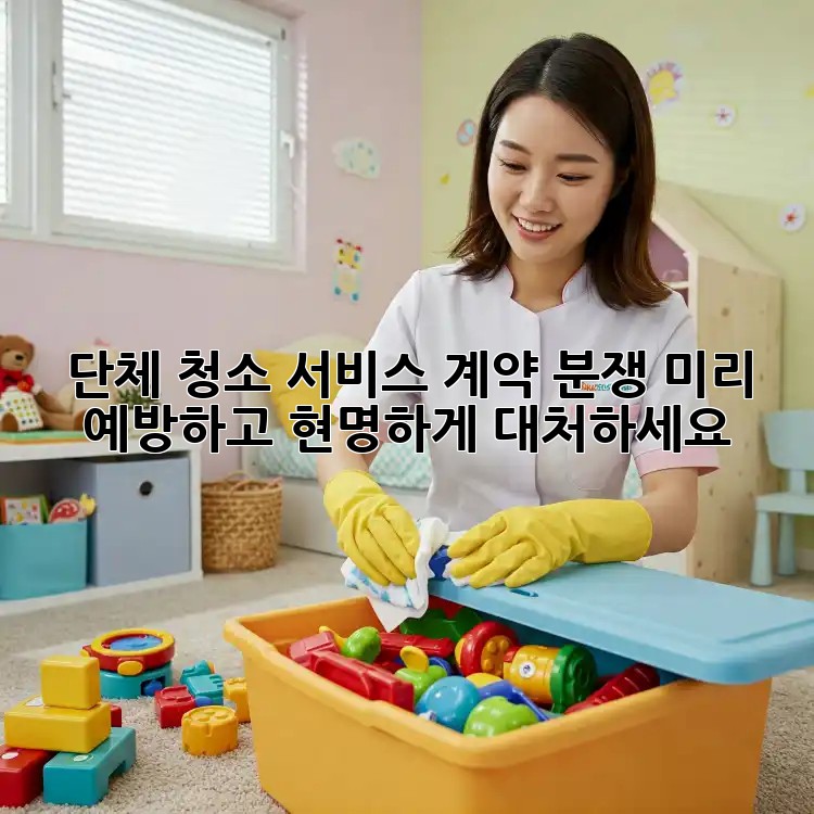 단체 청소 서비스 계약 분쟁, 미리 예방하고 현명하게 대처하세요!