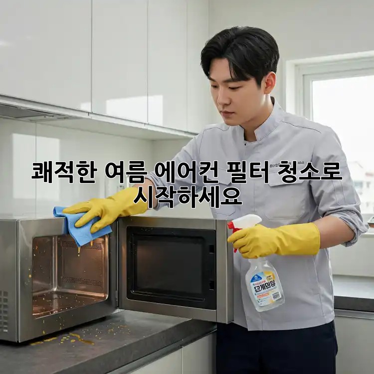 쾌적한 여름, 에어컨 필터 청소로 시작하세요!