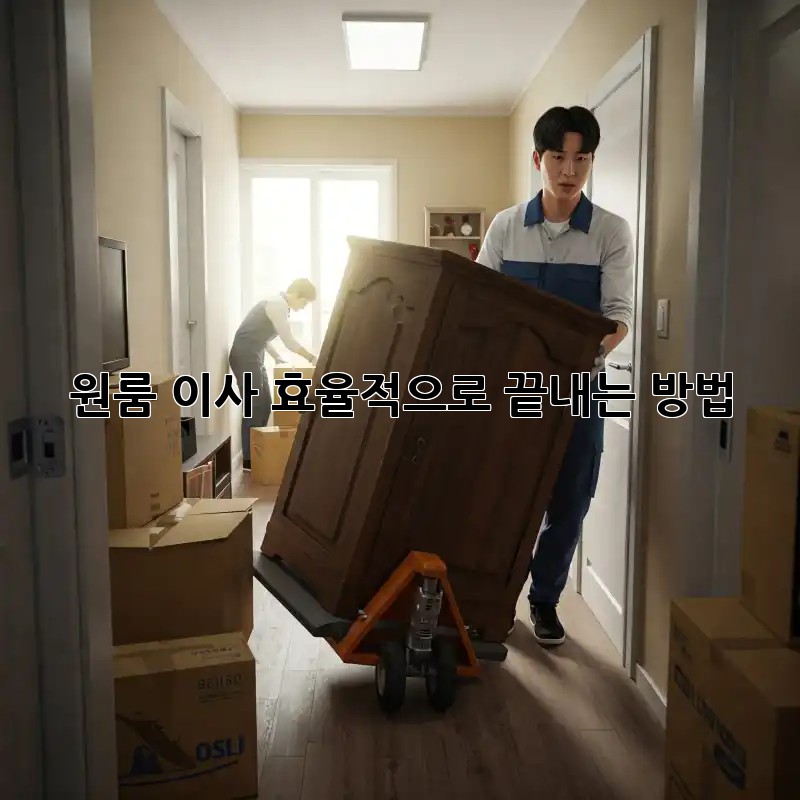 원룸 이사, 효율적으로 끝내는 방법! ✨