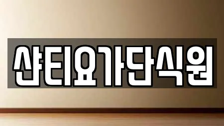 샨티요가단식원