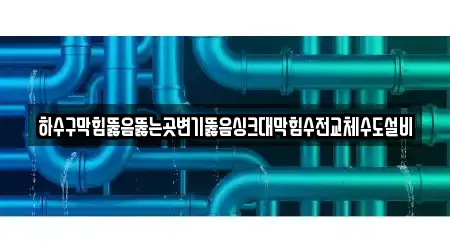 하수구막힘뚫음뚫는곳변기뚫음싱크대막힘수전교체수도설비