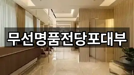 무선명품전당포대부