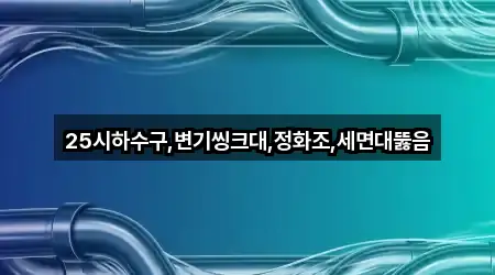 25시하수구,변기씽크대,정화조,세면대뚫음