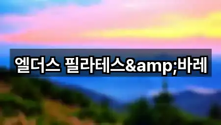 엘더스 필라테스&바레