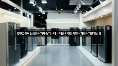 웅진코웨이얼음정수기제습기비데 비데공기청정기연수기정수기렌탈상담