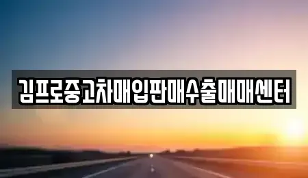 경북 경주시 현곡면 중고차매입 전문 김프로중고차매입판매수출매매센터